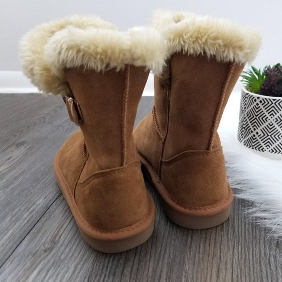 Style & Co. Faux Fur Suede Ankle Boots - Picture 7 of 15